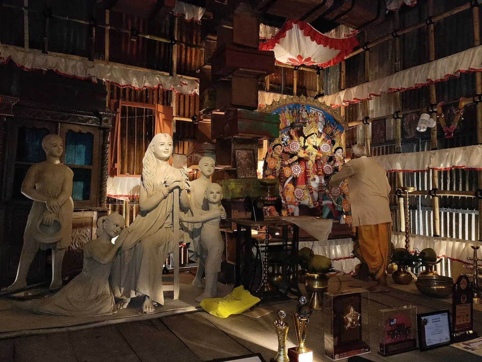 Inside a Siliguri theme pandal – best theme pandals on the Durga Puja pandal map 2026